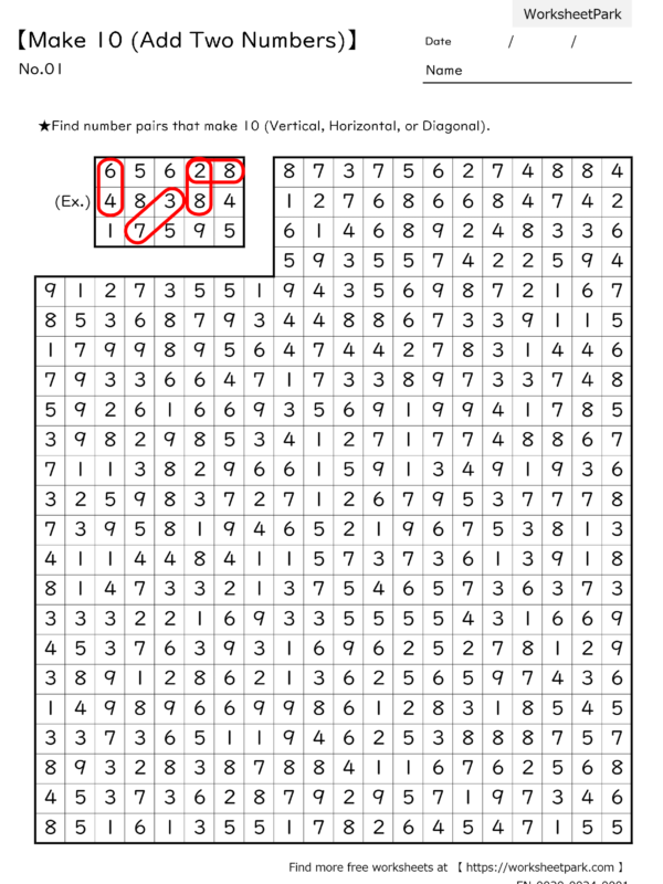 Make 10 (Add Two Numbers)